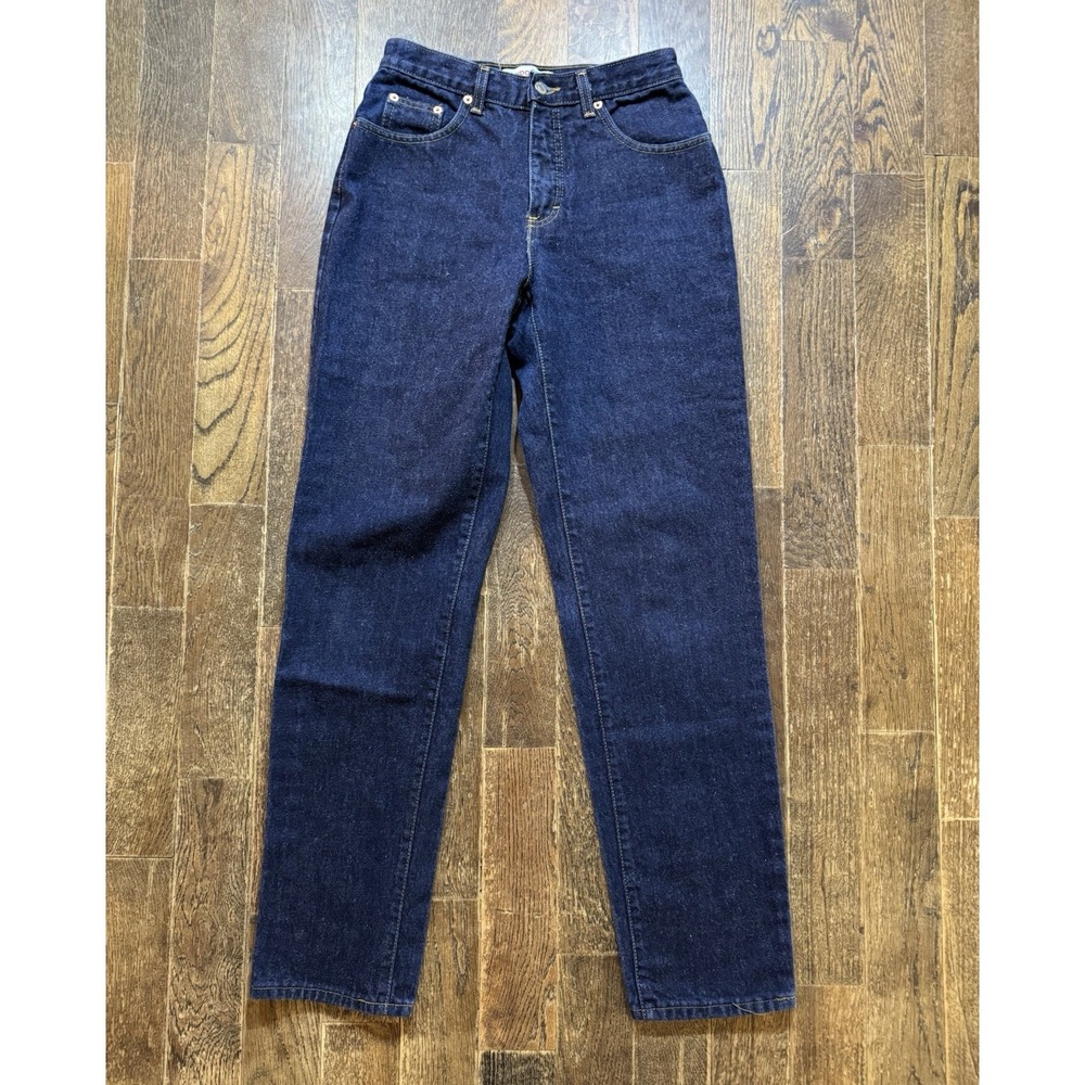 London Jean Dark Blue Denim Jeans Womens Size 4 (W27xL31) 32.5" RLX Low Rise